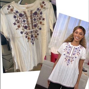 LOGO Floral Blouse